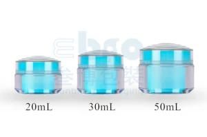 Double Wall Customized Plastic Cosmetic Packaging Cream Jar for Skin Care