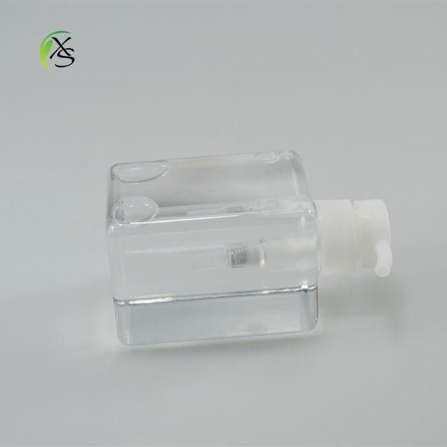 Square Shape PETG Transparent 380ml Lotion Bottle Liquid Soap Shampoo Bottle