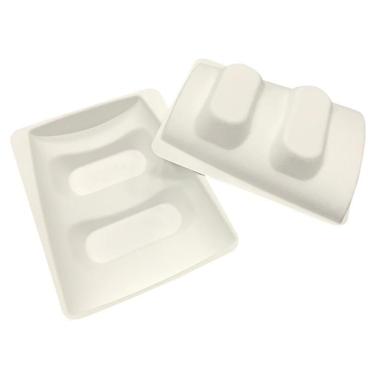 Biodegradable Molded Packaging Paper Pulp Tray for Box