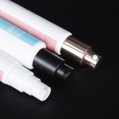 Cosmetic Hoses Packaging Removable Plastic Cosmetic Tube with Silicone Brush Applicator for Facial Cleanser/Body Lotion Plastic Tube Packaging