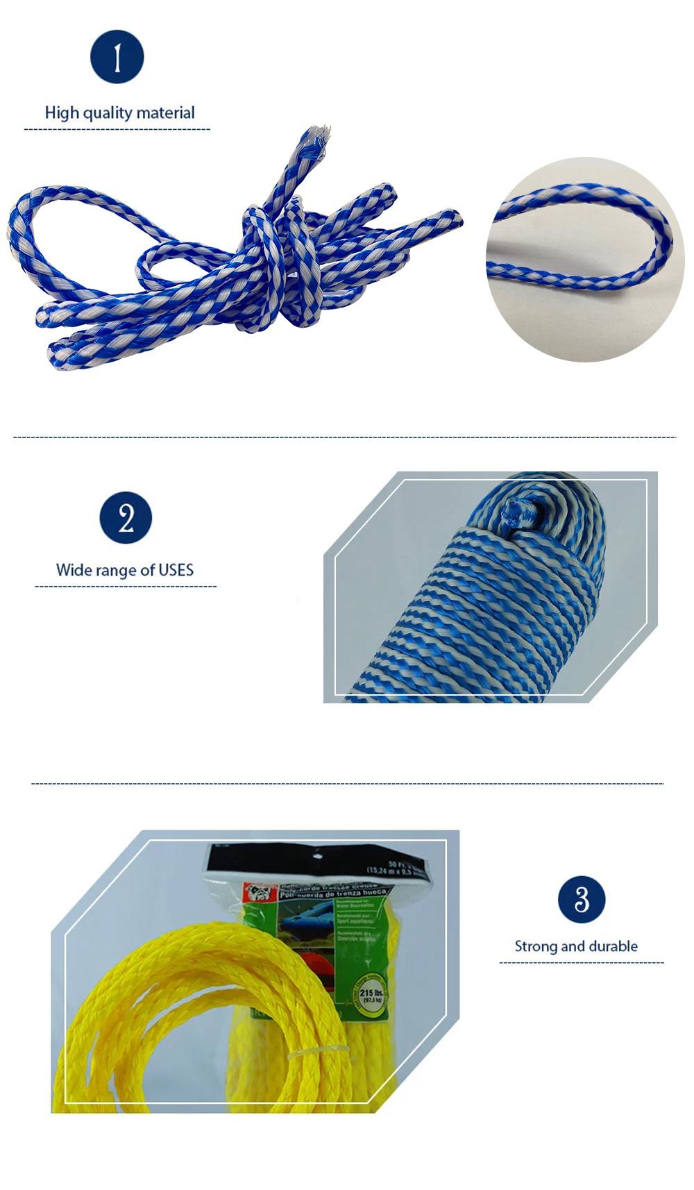 Hollow Braided Rope for Water Ski Use