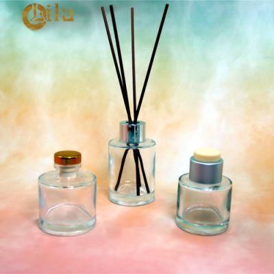 Factory Round 50ml, 60ml, 70ml Cosmetic Aromatherapy Bottles Wholesale Diffuser Glass Bottle