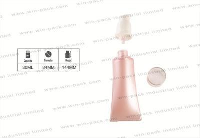 Hot Sale Paint Pink Airless Lotion Bottle 30ml for Cosmetic Packing 30ml