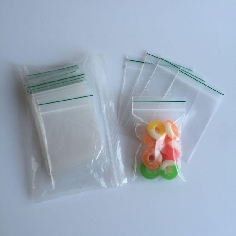 Custom Made Reclosable Poly Transparent Zip Lock Bags for Sale