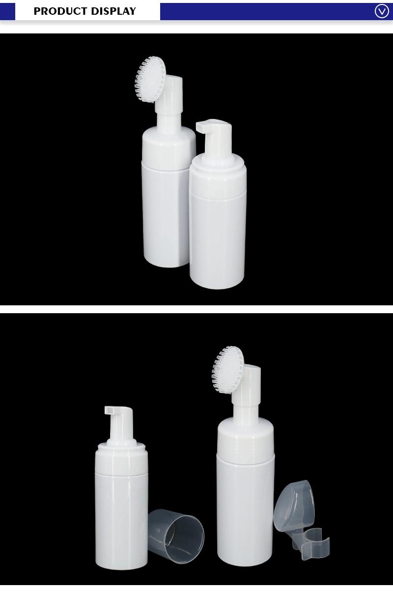 High Quality 100ml 120ml 150ml 200ml White Pet Foam Bottle with Brush