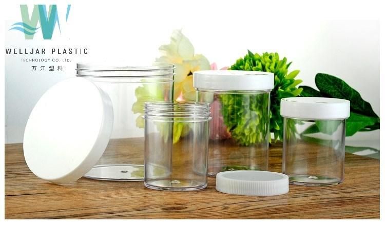 Cosmetic Jar 120g PS Cosmetic Wide Mouth Plastic Jar