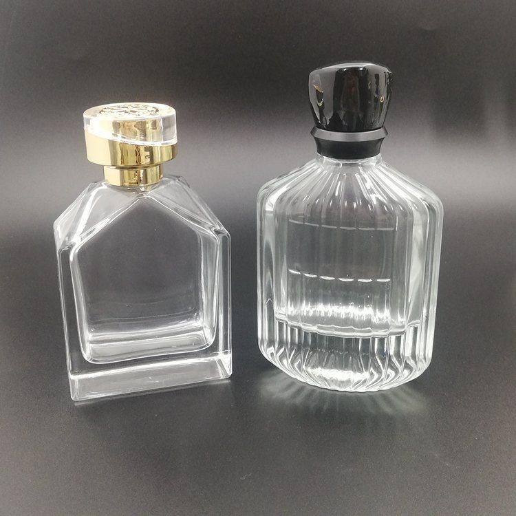 Wholesale Transparent/ Custom Glass Spray Perfume Bottles Cosmetic Packaging Clear Bottle OEM