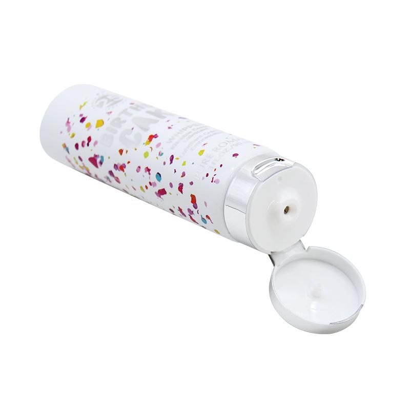 Soft White Face Wash Hand Cream Plastic Cosmetic Tube