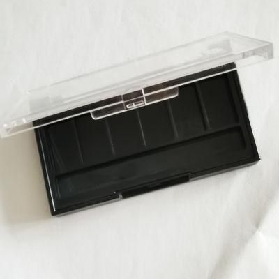 Six Pans Square Plastic Eyeshadow Compact Container