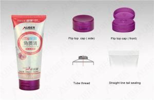 Customizable Printed Cleanser Tubes Colored Flip Top Cap