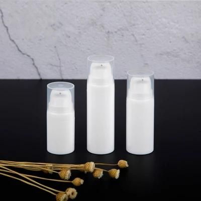 5ml 10ml 15ml 30ml Airless Airless Cream Bottle Transparent Cream Oil Bottle Custom Color Airless Pump Bottle