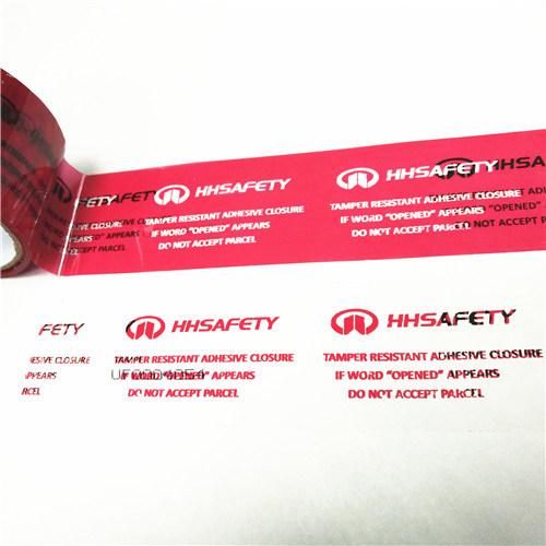 Tamper Evident Security Sealing Tape for Plastic Bag