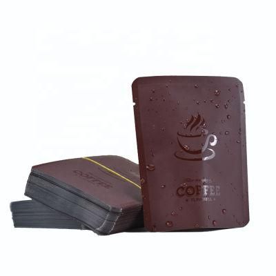 Aluminum Foil Stable High Quality Three Side Sealing Pouch Drip Coffee Bag Custom Printed Design Coffee Bag for Home and Office Travel