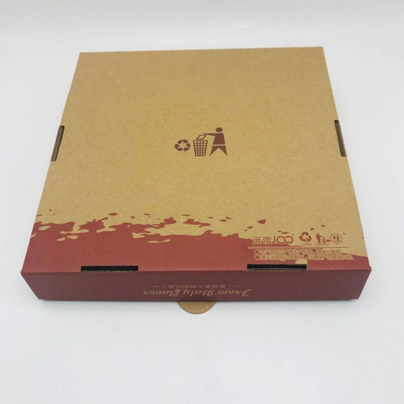 Corrugated Paper Brown Pizza Box