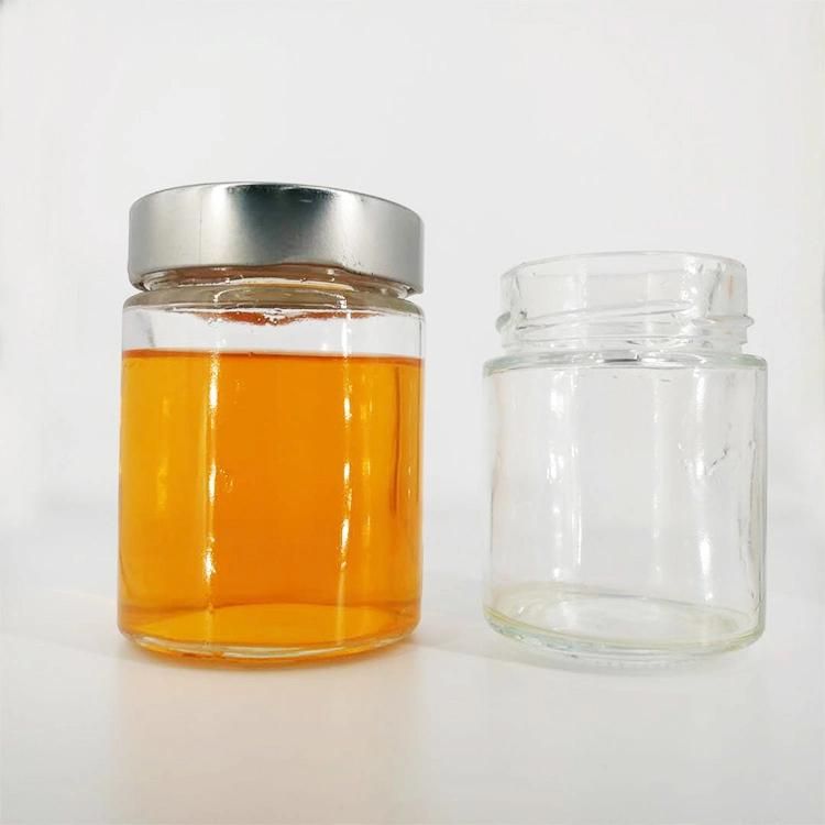 730ml Clear Large Straight Side Jam Honey Glass Containers Jars with Deep Lid