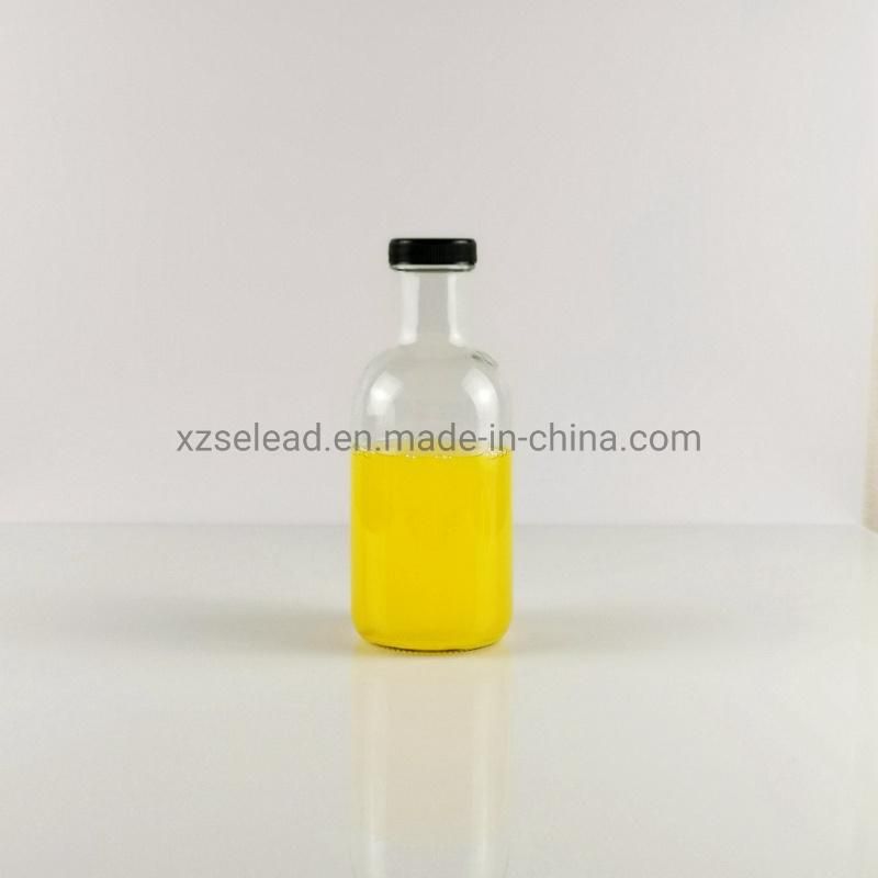 500ml New Design Glass Beverage Juice Bottle with Plastic/Metal Lid