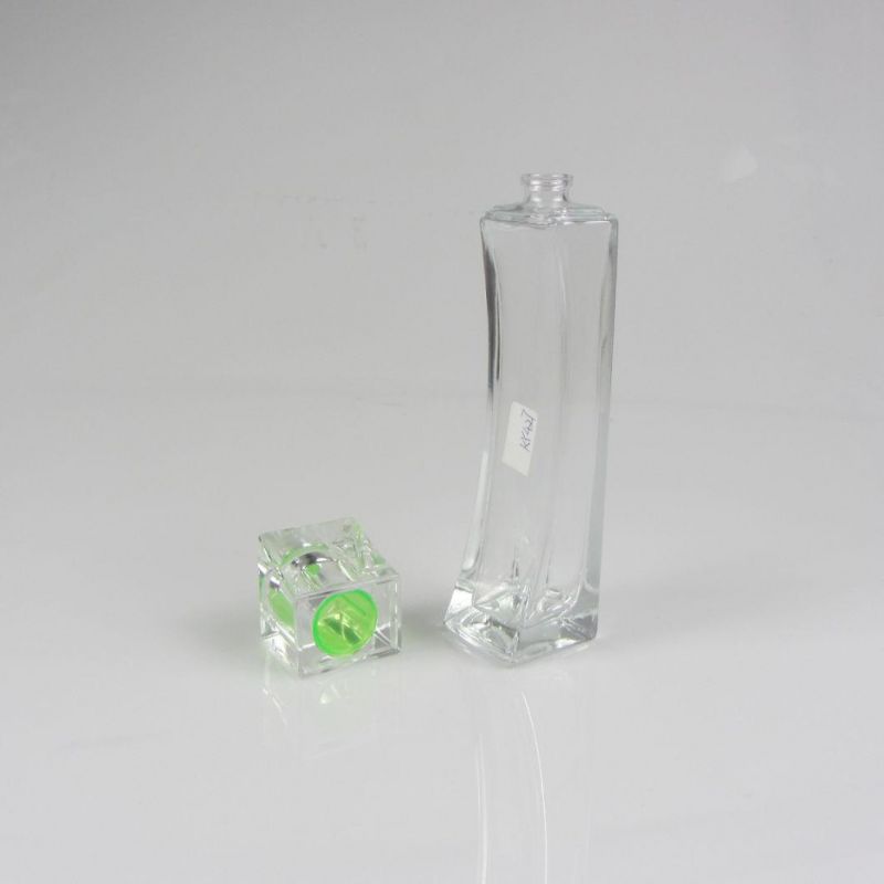 Refillable Glass Perfume Spray Bottle with Plastic Cap