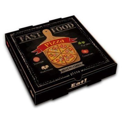 Custom Logo Printed Kraft Restaurant Take out Pizza Box Corrugated Cardboard Fast Food Boxes