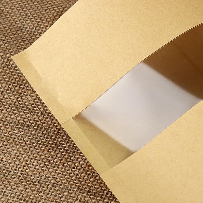 Cookie Brown Kraft Paper Bag with Ziplock