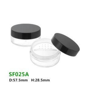 Wholesale Customized Customized Empty Plastic Round Loose Powder Jar Cosmetic Case