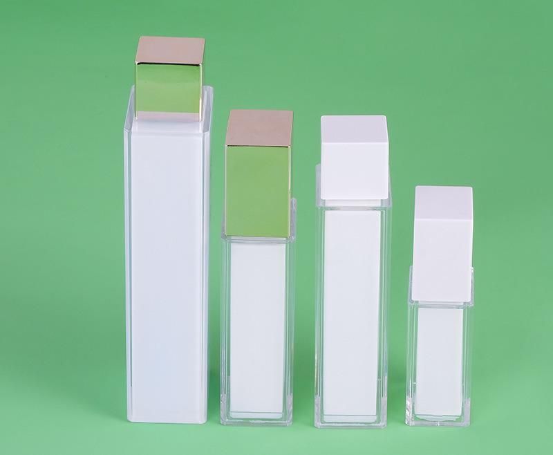 30ml 80ml 100ml 200ml Elegant Plastic Acrylic White Empty Lotion Serum Bottle for Skin Care Product