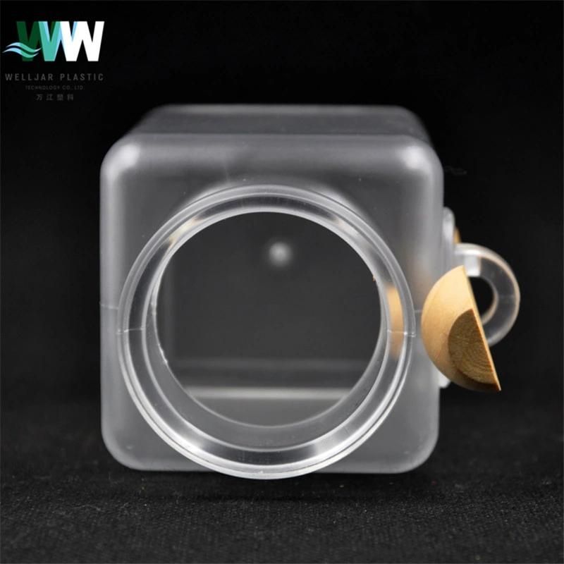 Welljar Plastic ABS Cosmetic Square Bottle with Rubber Stopper