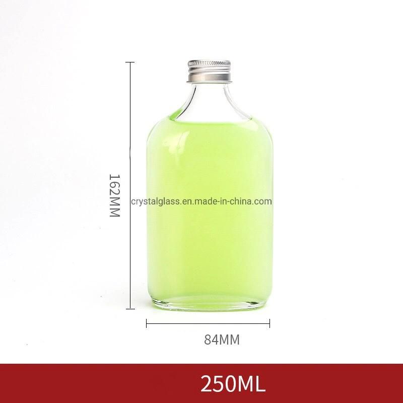 250ml 350ml 500ml Glass Flask Liquor Bottles with Tamper Evident Sealed Caps