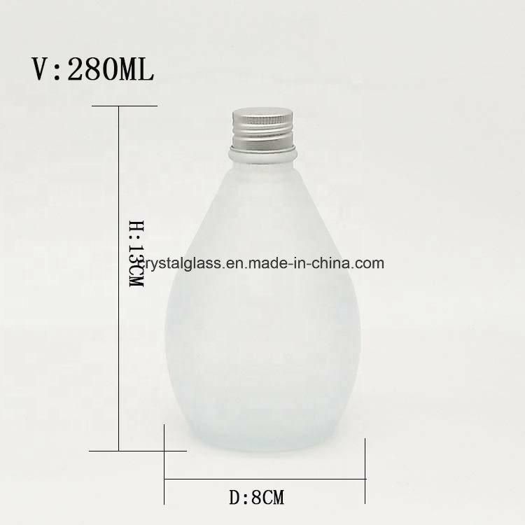 Clear & Frosted Round Shape 12oz Beverage Juice Packing Glass Bottle 350ml 100ml 280ml 500ml