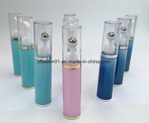 5ml 7.5ml 10ml 15ml Steel and Plastic Roll Cylinder Square Eye Cream Bottles