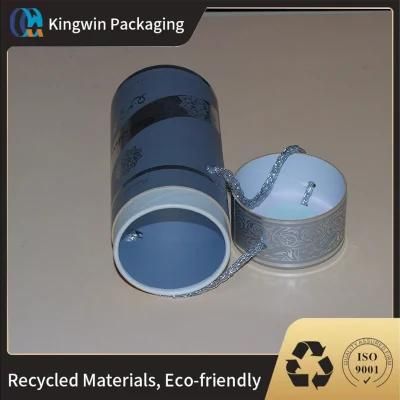 Paper Cylinder Kraft Paper Box Packaging Tube Plastic Lid Metal Lid Paper Tube