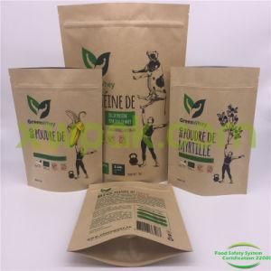 Security Kraft Paper Stand up Pouch Packaging Bags for Food