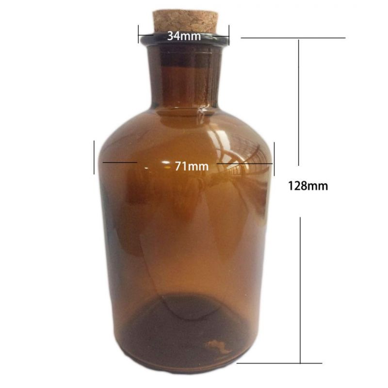 275ml Clear Glass Bottle with Metal Cap, for Wine or Beverage