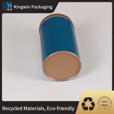 Circular Tube Recyclable Kraft Paper Box Premium Wine Bottle Package Customized Packaging