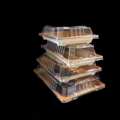 Manufacturer Sushi Foods Packaging Disposable Plastic Sushi/Bread/Cake/snack Container With Lid