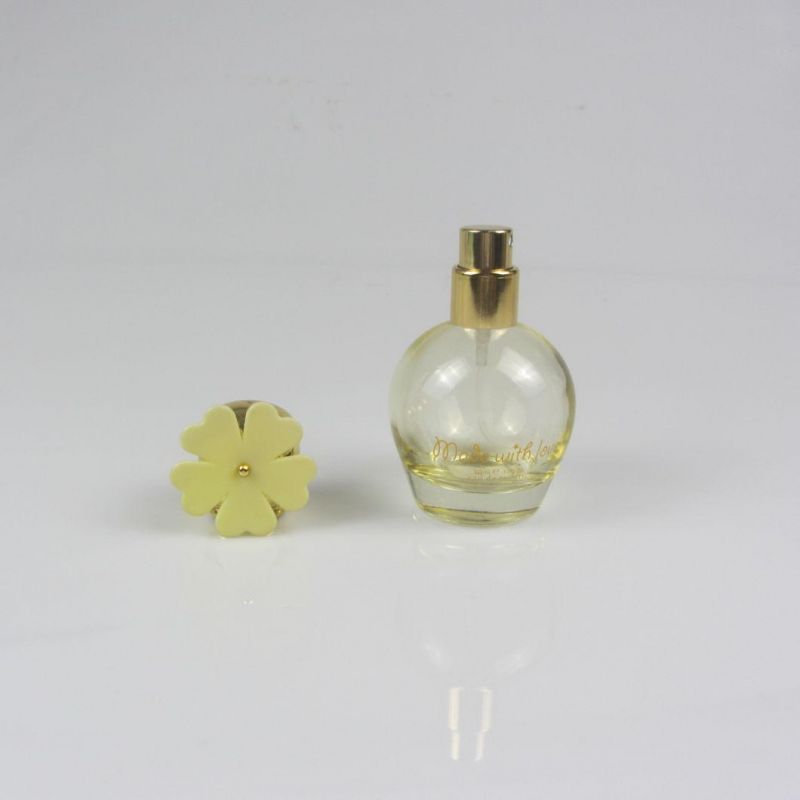 Crimp Pump Sprayer 35ml Glass Perfume Bottle with Painting