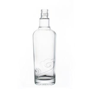 Customize Airtight Hot Sale Flint Empty Glass 500ml Crystal Bottle for Liquor