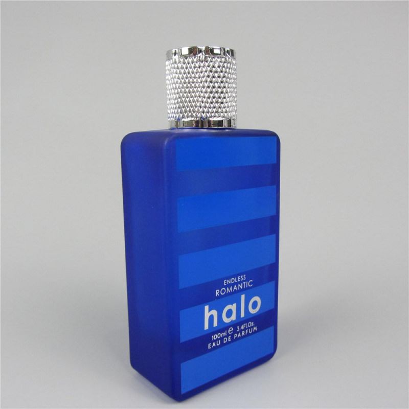 New 100ml Square Shape Clear Glass Perfume Bottle