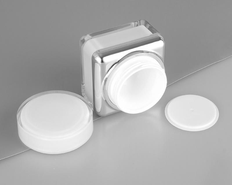 Bulk Price 30g 50g White High End Luxury Double Wall White Cosmetic Container Cream Cosmetic Jar