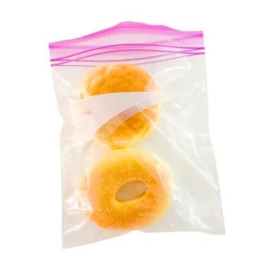 Eco Friendly Waterproof Food Grade Zip Lock Bag with Colored Lip