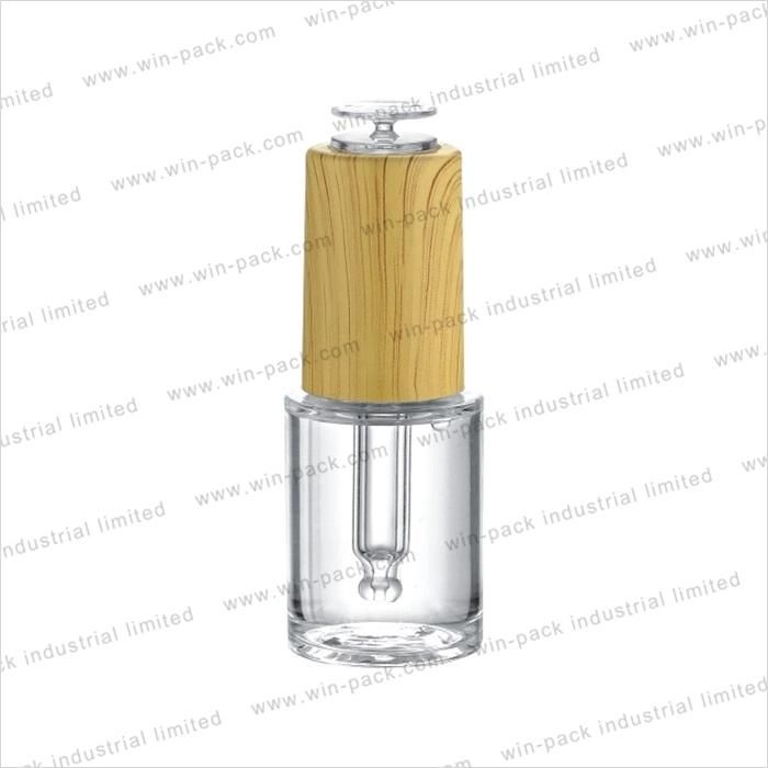 Winpack Hot Sale Clear Cosmetic Plastic Dropper Bottle 20ml with Water Transfer Cap