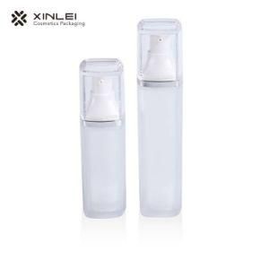 30ml Square PETG Plastic Cosmetics Airless Bottle Cosmetic Containers