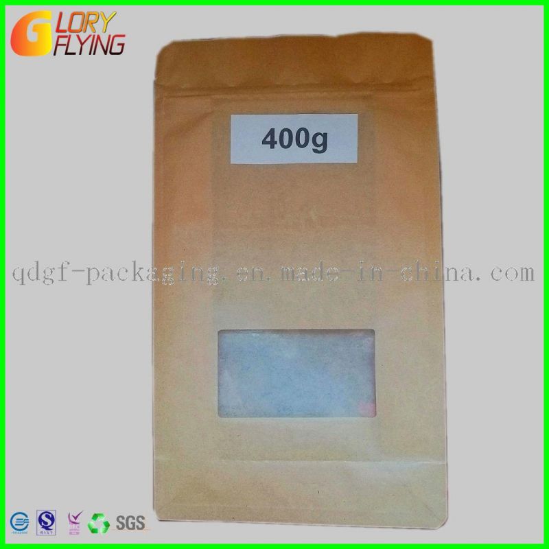 Biodegradable Food Packaging Stand up Bag with Zip Lock/Paper Bag