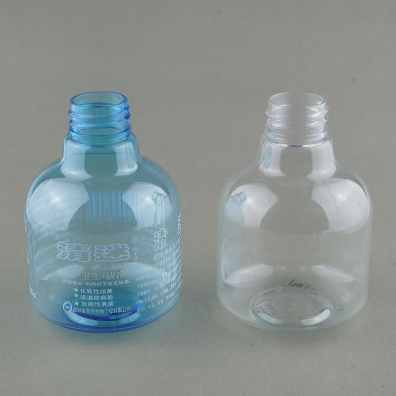 250ml Plastic Bottle, Transparent Plastic Pet Bottle with White Lotion Pump for Hand Soap