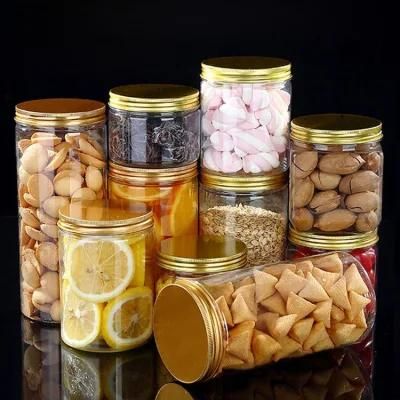 Pet Plastic Jar Food Packaging Jars, Transparent Sealed Flower Tea Dried Fruit Baby Food Cap Jar