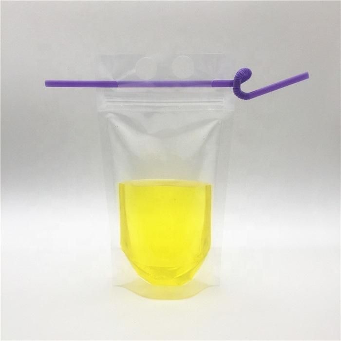 Flat Bottom Stand up Bag Zipper Compound Bag Juice Plastic Food Packaging Bag