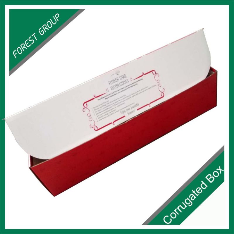 New Year Long Corrugated Board Fresh Flower Packaging Box