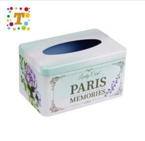 Household Toilet Paper Smoke Paper Towel Tinplate Box Foreign Trade Tins Cans