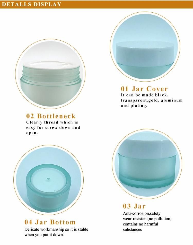 30g Round Shaped Cosmetic Plastic Cream Jar for Sale