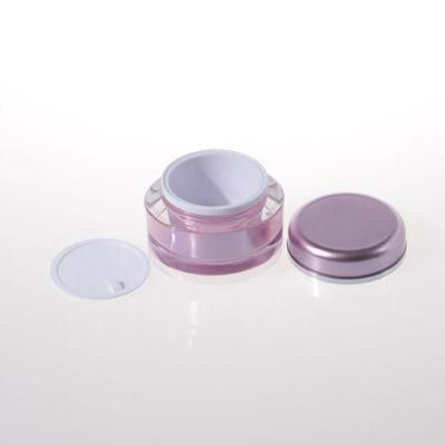 15g 30g 50g Acrylic Double Wall Plastic Jar Cosmetic Cream Jar