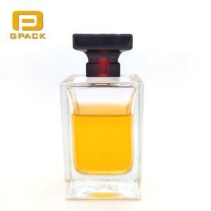 Square Shape Perfume Cap Bottle Brand Design Antique Perfume Bottles High Value Vintage Perfume Bottle with Pump